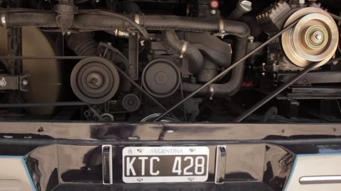 Engine machinery of a bus 스톡 동영상 77581730