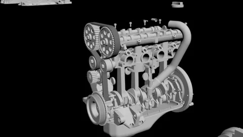 Engine mcb Video stock 240966322