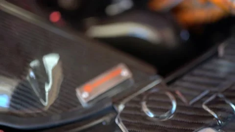 Engine mechanic is repairing the engine Stock Footage 180887613