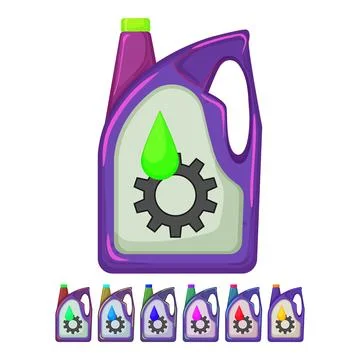 Engine motor oil cartoon vector graphic Stock Illustration