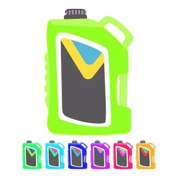 Engine motor oil vector cartoon graphic Stock Illustration