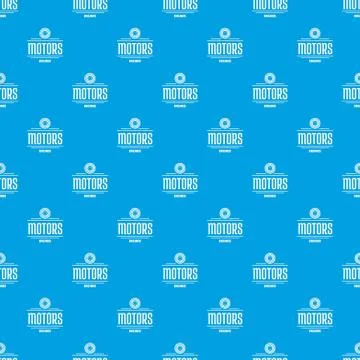 Engine motor pattern vector seamless blue 스톡 일러스트