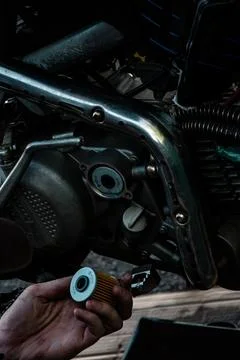 Engine motorcycle Stock Photos