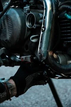 Engine motorcycle 写真素材