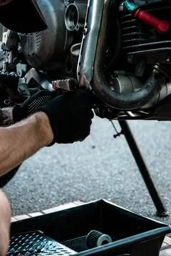 Engine motorcycle Stock Photos