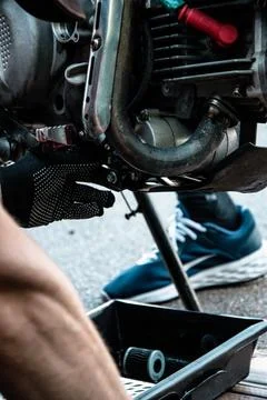 Engine motorcycle Stock Photos