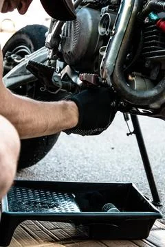 Engine motorcycle Stock Photos