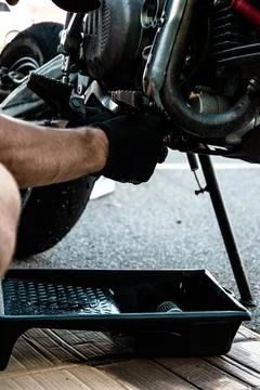 Engine motorcycle Stock Photos