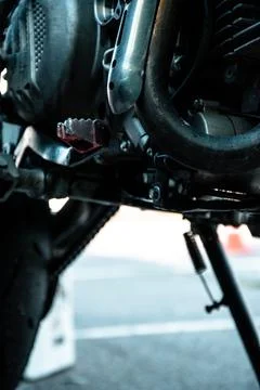 Engine motorcycle Stock Photos