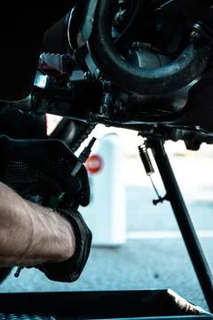 Engine motorcycle Stock Photos