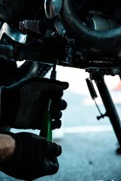 Engine motorcycle Stock Photos