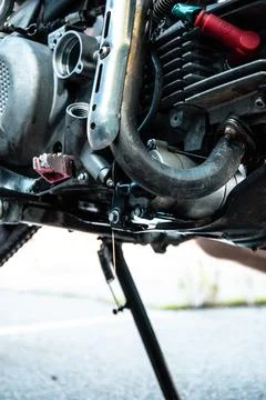 Engine motorcycle Stock Photos