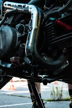 Engine motorcycle Stock Photos