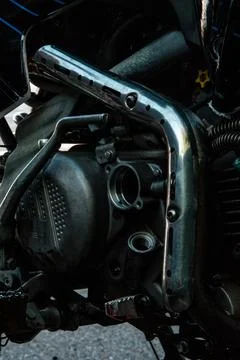 Engine motorcycle Stock Photos