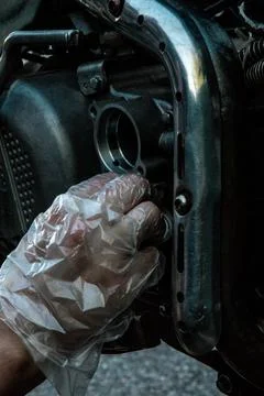 Engine motorcycle Stock Photos