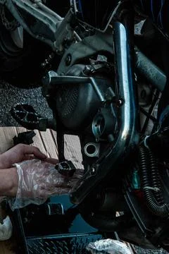 Engine motorcycle 写真素材