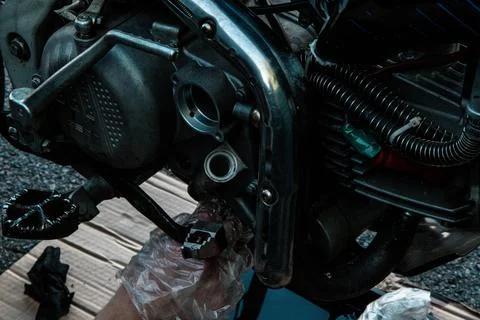 Engine motorcycle 写真素材