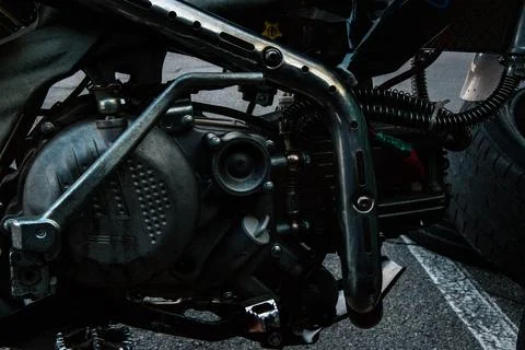 Engine motorcycle Stock Photos