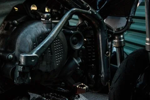 Engine motorcycle Stock Photos