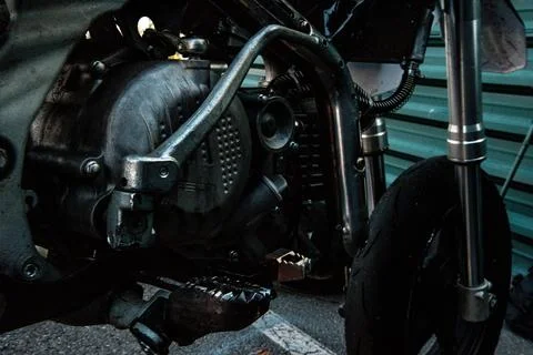 Engine motorcycle Stock Photos