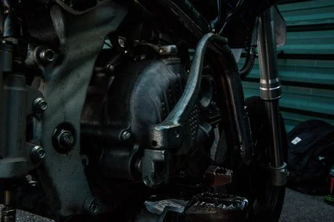 Engine motorcycle Stock Photos