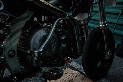 Engine motorcycle Stock Photos