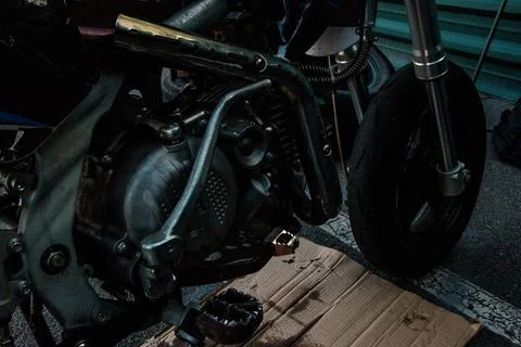 Engine motorcycle Stock Photos