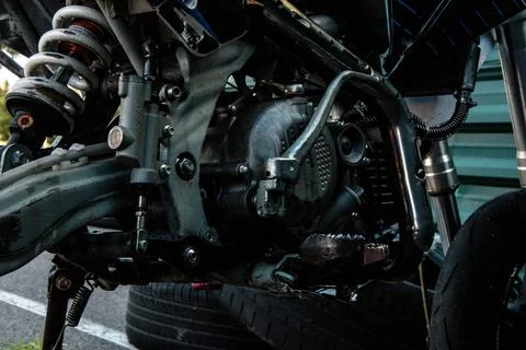 Engine motorcycle Stock Photos
