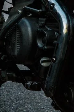 Engine motorcycle Stock Photos