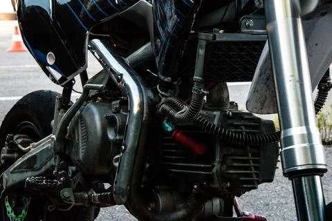 Engine motorcycle Stock Photos