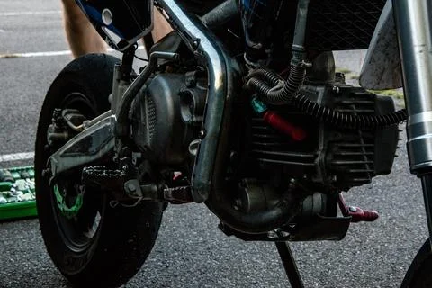 Engine motorcycle Stock Photos