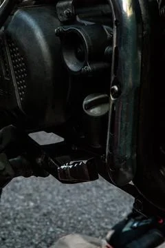 Engine motorcycle Stock Photos