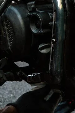 Engine motorcycle Stock Photos