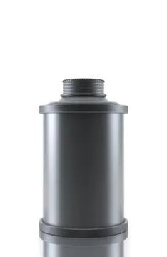 Engine oil can isolated over white Stock Illustration