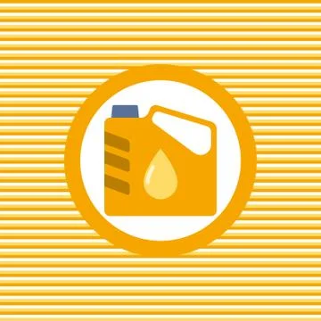 Engine oil color flat icon Stock Illustration