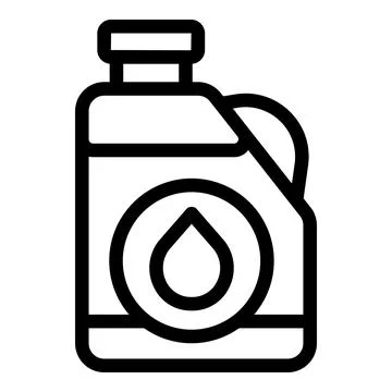 Engine oil container line icon Illustrazione stock