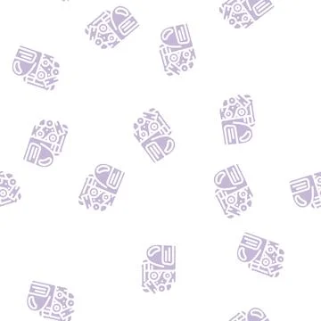 Engine oil glyph vector seamless pattern 스톡 일러스트