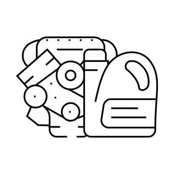 Engine oil line icon vector illustration Stock Illustration