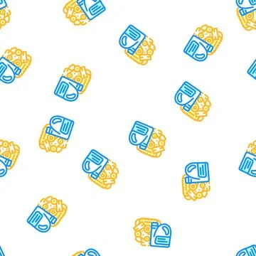 Engine oil vector seamless pattern Illustrazione stock