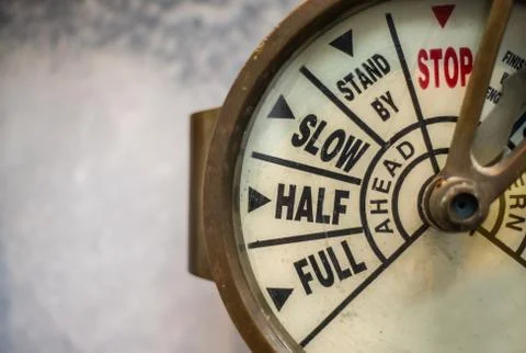 Engine Order Telegraph Foto stock