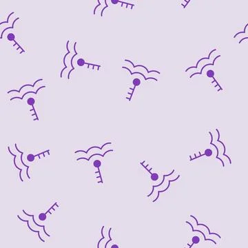 Engine overheating car driving obstacles glyph seamless pattern Illustrazione stock