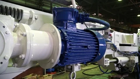 Engine overloading mechanism of the machine for the passage of the mine worki Stock Footage 83978096