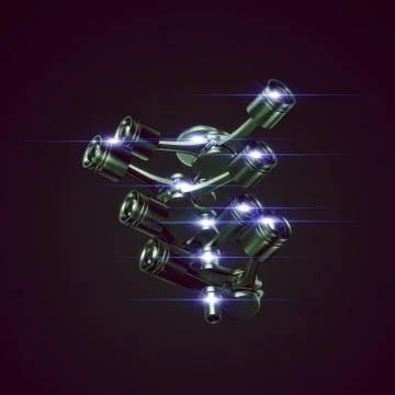 Engine part isolated Illustrazione stock