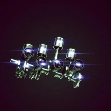 Engine part isolated Stock Illustration