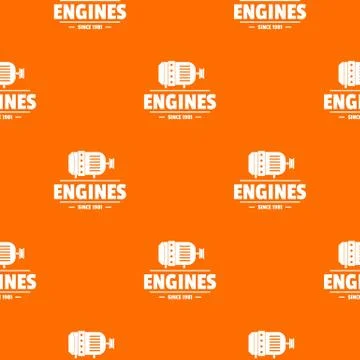 Engine pattern vector orange 스톡 일러스트