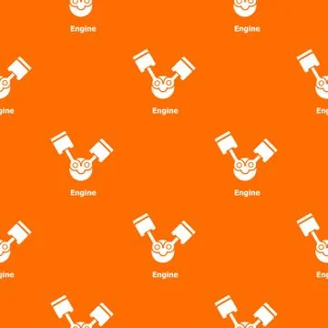Engine pattern vector orange 스톡 일러스트