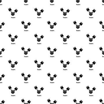 Engine pattern vector seamless Illustrazione stock