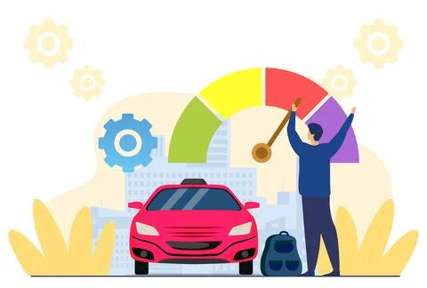 Engine Performance Concept Illustration Stock Illustration