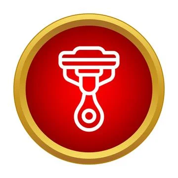 Engine piston connecting rod icon vector illustration Stock Illustration