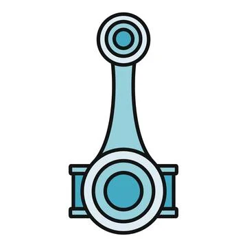 Engine piston connecting rod mechanism detail element イラスト素材